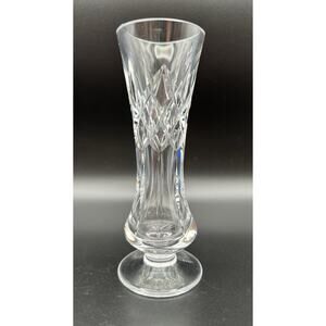Vintage Cavan Irish Crystal Footed Pedestal Bud Vase Ireland 6.5”